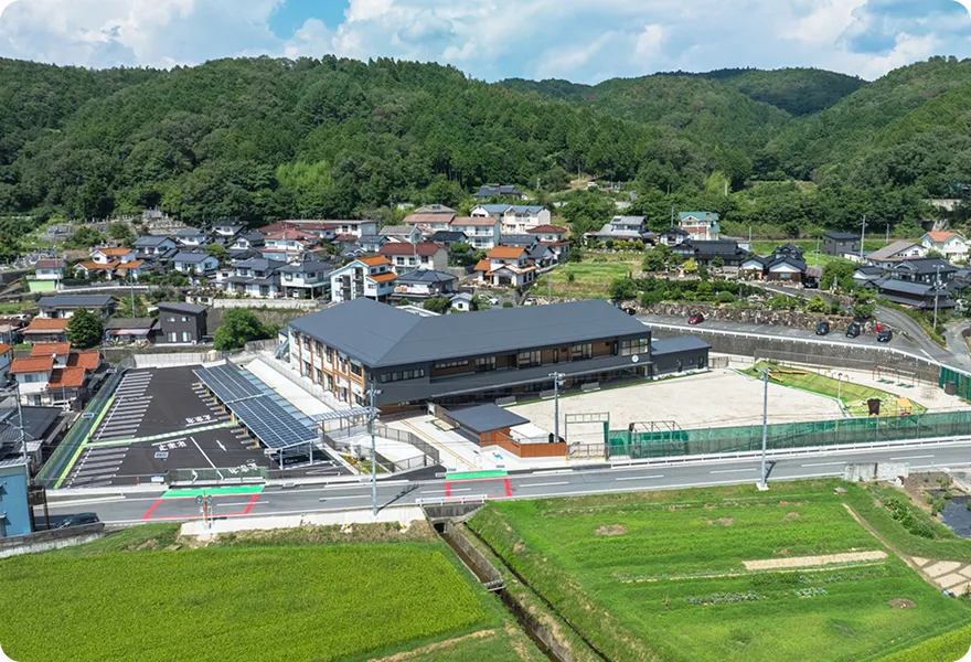 地元岡山の街並みの写真